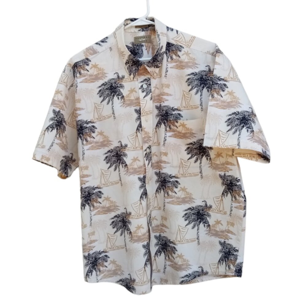 Natural Issue polynesian palm trees shirt sz XL